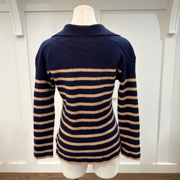 Rails Harris Camel Navy Striped Sweater Size XS - Picture 4 of 7